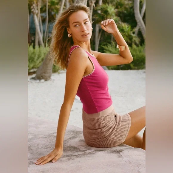 New Z Supply AVRIL RIB WHIPSTITCH
TANK (CACTUS
SUNFLOWER) - Z SUPPLY, Small - Picture 4 of 14